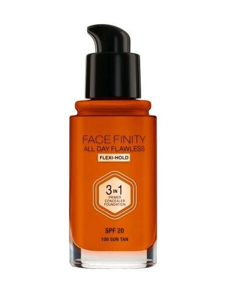 Facefinity All Day Flawless 3 In 1 Foundation 100-Suntan 30 Ml