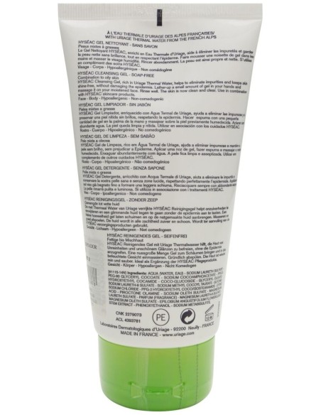 Uriage Hyseac Limpiador Facial Para Piel Grasa 150 Ml