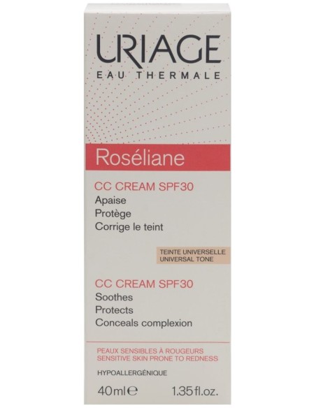 Uriage Roseliane Cc Crema Spf30 Con Extracto De Ginseng 40 Ml