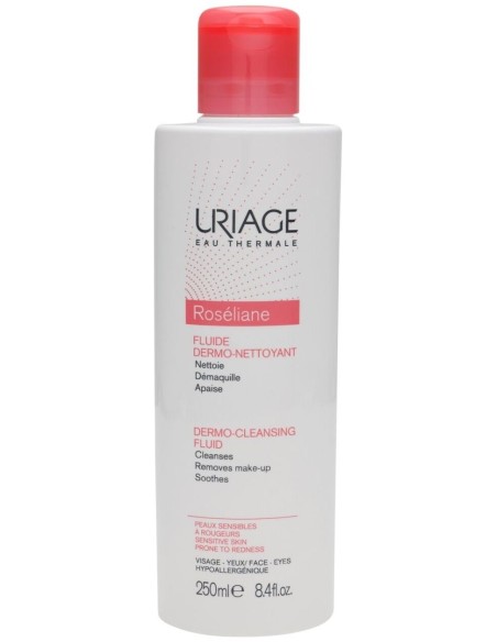 Uriage Roseliane Limpiador Facial Anti-Rojeces Con Calendula, Rosa Y Aceite De Albaricoque 250 Ml