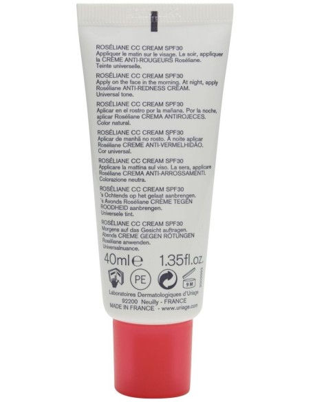 Uriage Roseliane Cc Crema Spf30 Con Extracto De Ginseng 40 Ml
