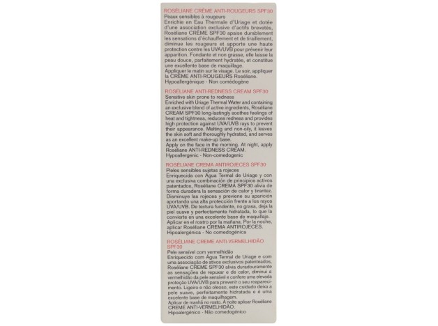 Uriage Roséliane Crema Antirojeces Spf 30, 40 Ml