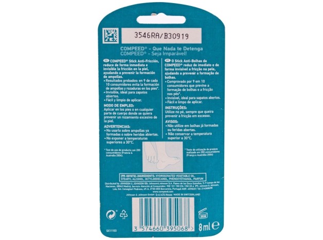 Compeed Stick Antifricción, 10 Ml