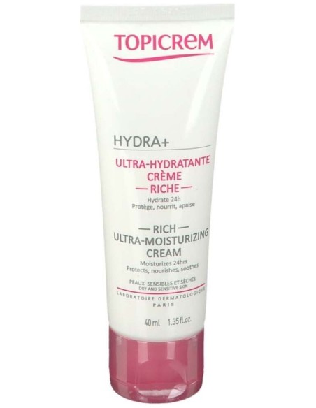 Topicrem Hydra+ Radiance Crema Hidratante Iluminadora Rica, 40 Ml