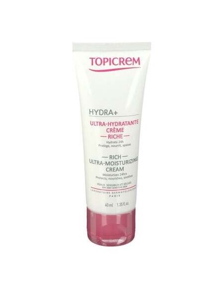 Topicrem Hydra+ Radiance Crema Hidratante Iluminadora Rica, 40 Ml