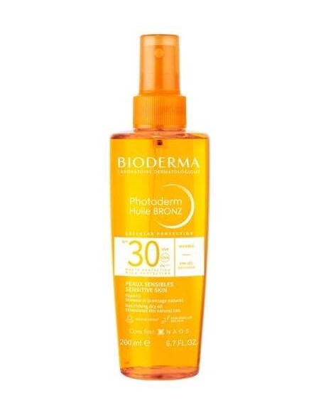Bioderma Photoderm Huile Bronz Aceite Seco Invisible Spf30 Spray 200Ml