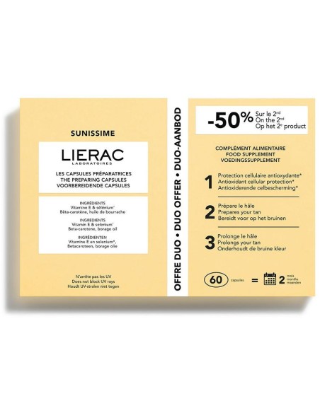 Sunissime Cápsulas Preparadoras Del Bronceado Pack 2 X 30 Cápsulas