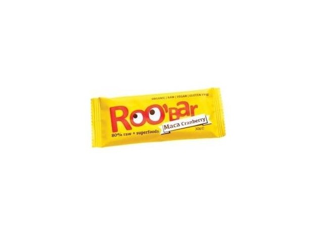Roo'Bar Barritas Maca Arándanos Bio 30G