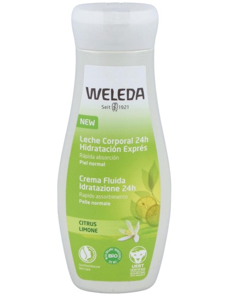 Weleda Baby Derma Lait Corporel Hyd Citrus 200Ml