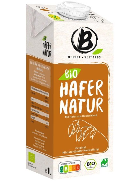 Bebida Vegetal De Avena Berief 1Lt 8Uds. Bio