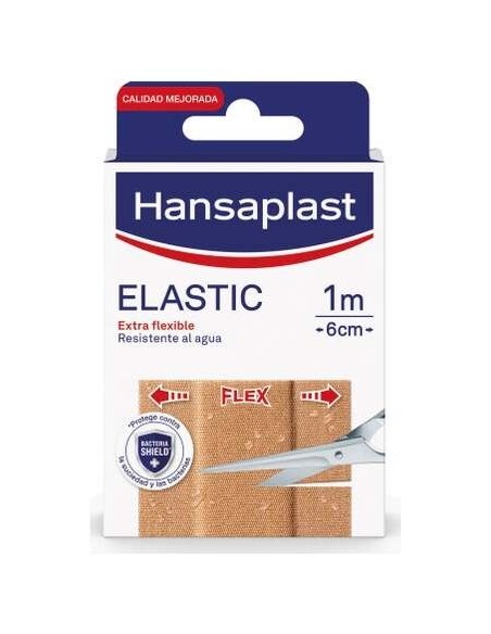 Hansaplast Elastic Apósito En Tira Para Cortar, 1 M X 6 Cm