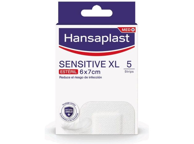 Hansaplast Med+ Sensitive Xl Apósitos 6X7Cm 5Uds