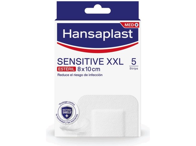 Hansaplast Med+ Sensitive Xxl Apósitos 8X10Cm 5Uds