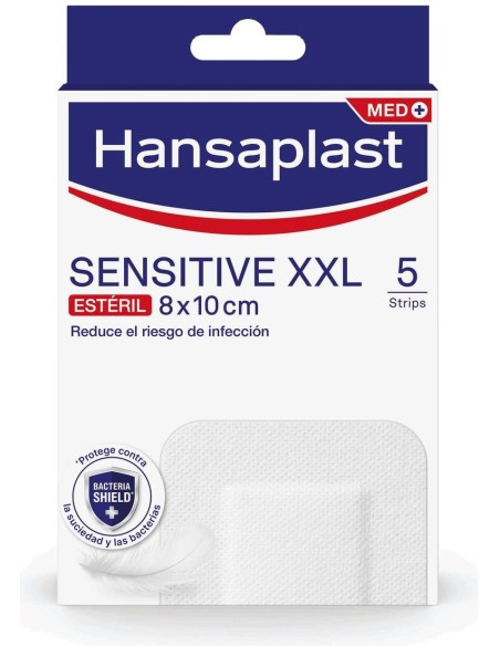 Hansaplast Med+ Sensitive Xxl Apósitos 8X10Cm 5Uds
