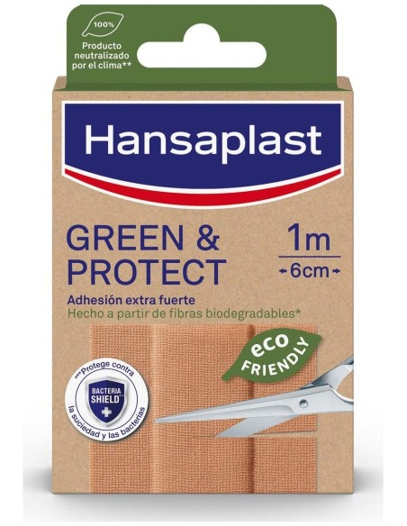 Hansaplast Green %26 Protect Apósito Tira 1M X 6Cm