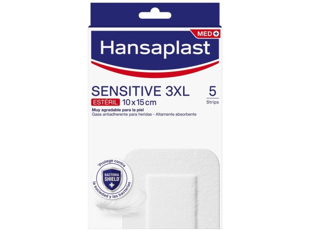 Hansaplast Med+ Sensitive 3Xl Apósito 10X15Cm 5Uds
