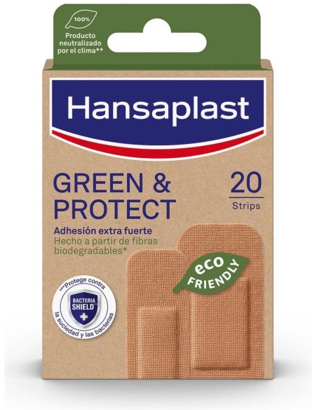 Hansaplast Green %26 Protect Apósitos 2 Tamaños 20Uds