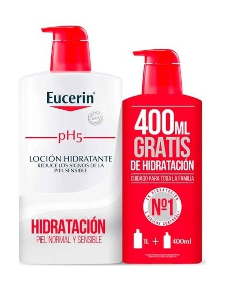 Pack Eucerin Ph5 Loción Hidratante, 1 L + 400 Ml Regalo