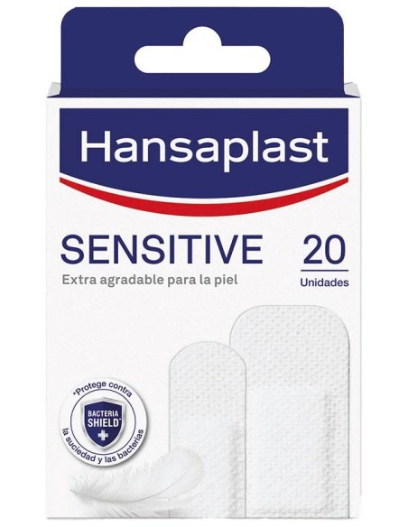 Hansaplast Sensitive Apósitos 2 Tamaños 20Uds