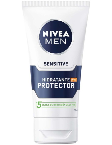 Nivea Men Sensitive Protector Hidratante 0% Alcohol Spf15 75Ml