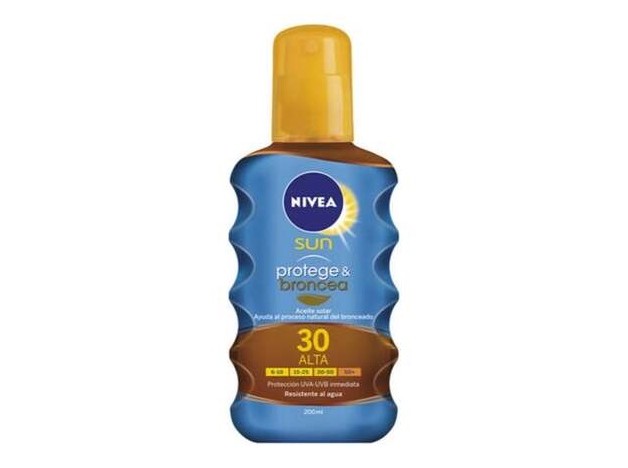 Nivea Sun Protege Broncea Aceite Spf30 200Ml