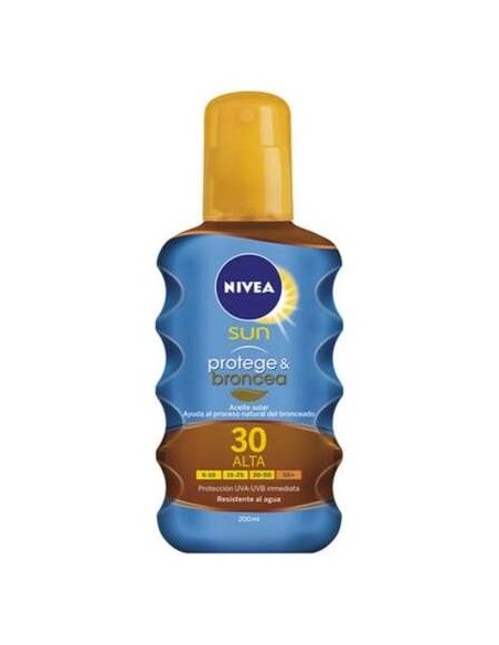 Nivea Sun Protege Broncea Aceite Spf30 200Ml