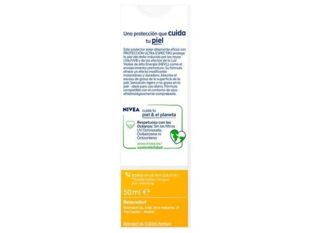 Sun Facial Control De Brillos Spf50 50 Ml
