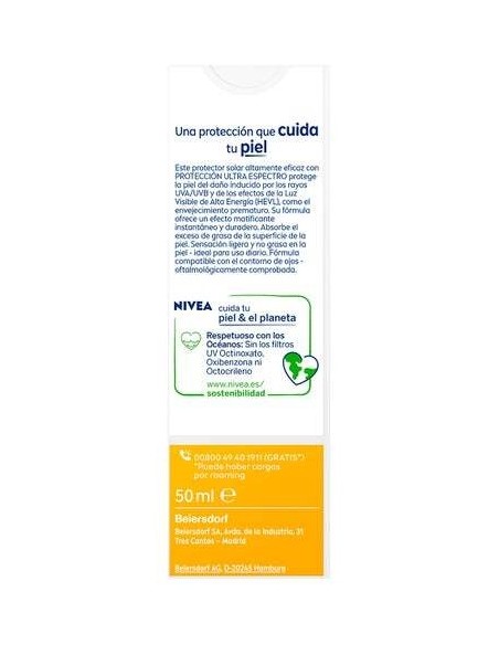 Sun Facial Control De Brillos Spf50 50 Ml