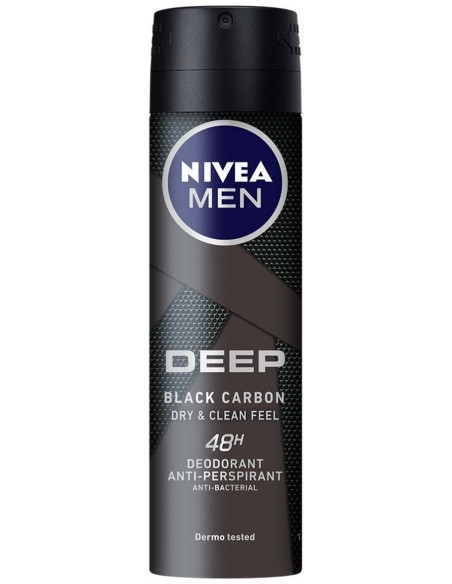 Men Deep Black Carbon Deo Vaporizador 150 Ml