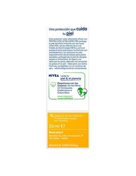 Nivea Sun Facial Spf50 Sensitive 50Ml
