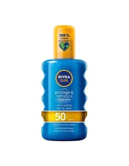Sun Protege%26Refresca Spray Solar Seco Spf50 200 Ml