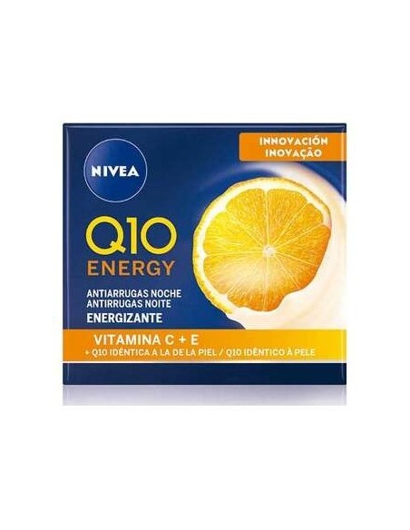 Nivea Crema Q10+ Vitamina C Antiarrugas Energizante Noche 50Ml