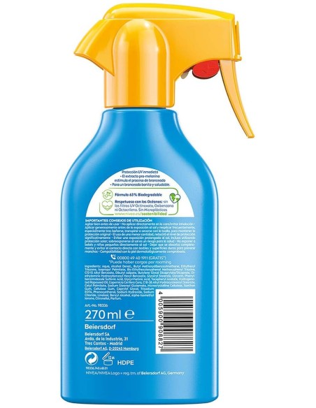 Nivea Sun Protege %26 Broncea Spray Spf50 270Ml