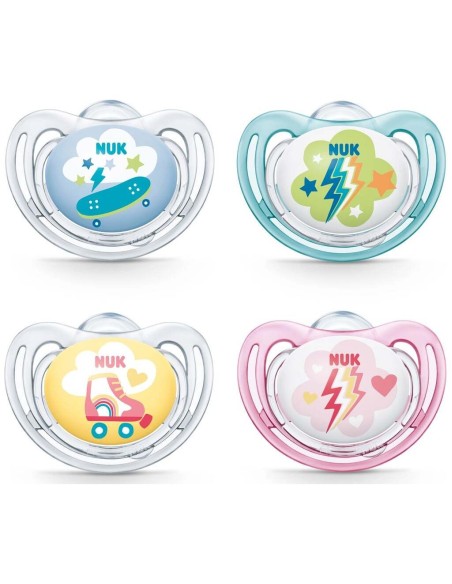 Nuk Chupete Freestyle Silicona 0-6 Meses, 2 Unidades