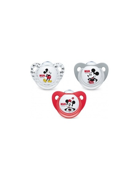 Nuk Trendiline Mickey Mouse Chupete Silicona 6-18 M, 1 Ud
