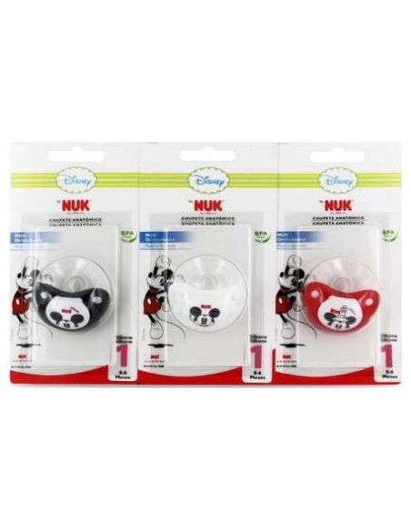 Nuk Trendline Mickey Mouse Chupete Silicona 0-6 M, 1 Ud