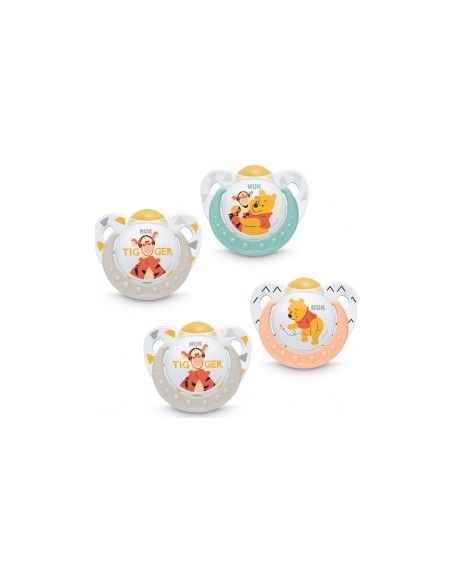 Nuk® Biberón Disney Winnie Tetina Látex Orificio M Talla 1 150Ml 1Ud