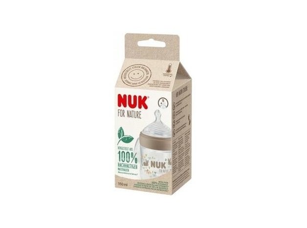 Nuk For Nature Biberón Silicona Talla S Marrón...