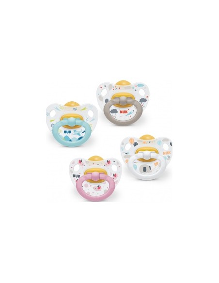 Nuk Chupete Classic Látex 6-18 Meses, 2 Unidades