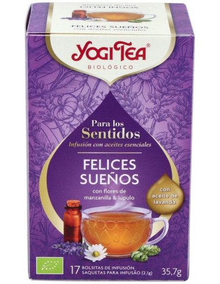 Yogi Tea Para Los Sentidos Felices Sueños 17 Sobres