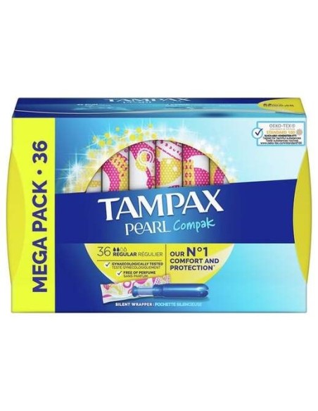 Tampax Pearl Compak Tampón Regular 36 Uds