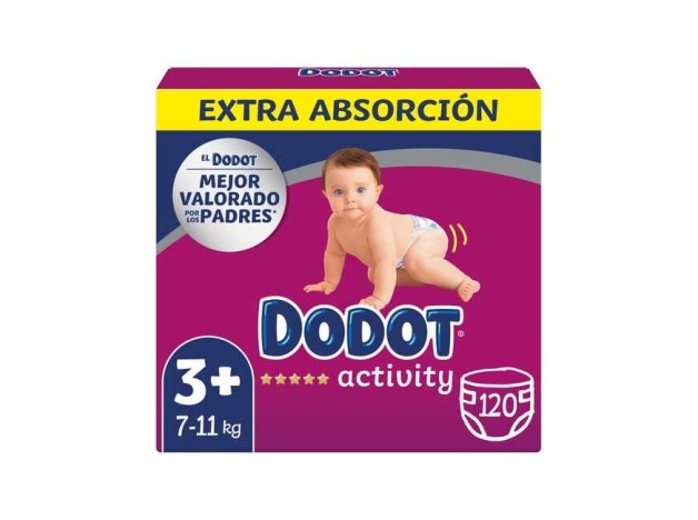 Dodot Activity Extra Talla 3 Pañales 6-10 Kg 120 U