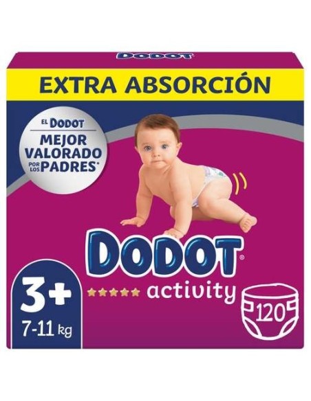 Dodot Activity Extra Talla 3 Pañales 6-10 Kg 120 U