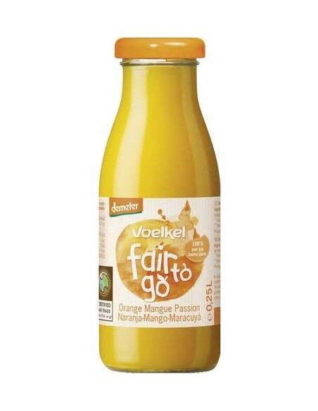 Voelkel Fair To Go Zumo Naranja Mango Fruta La Pasion Bio 250Ml