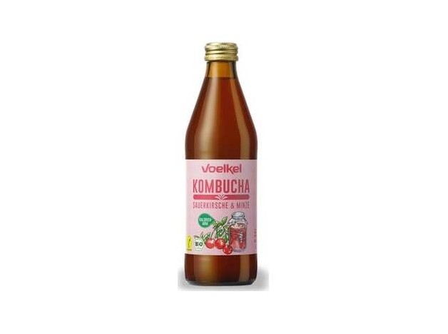 Voelkel Kombucha Cereza Y Menta Bio 330Ml