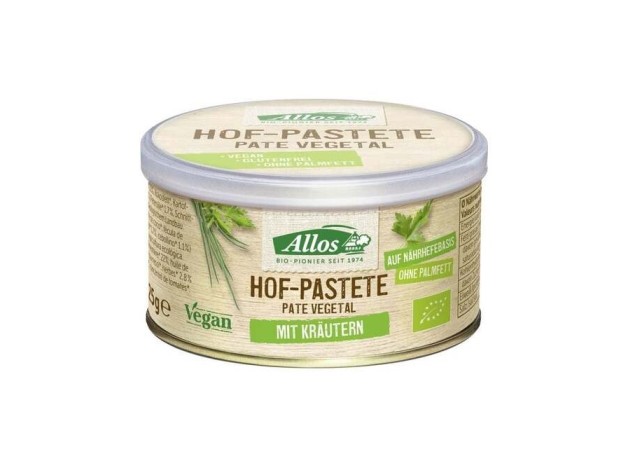 Pate Vegetal Con Finas Hierbas 125Gr. Bio Vegan