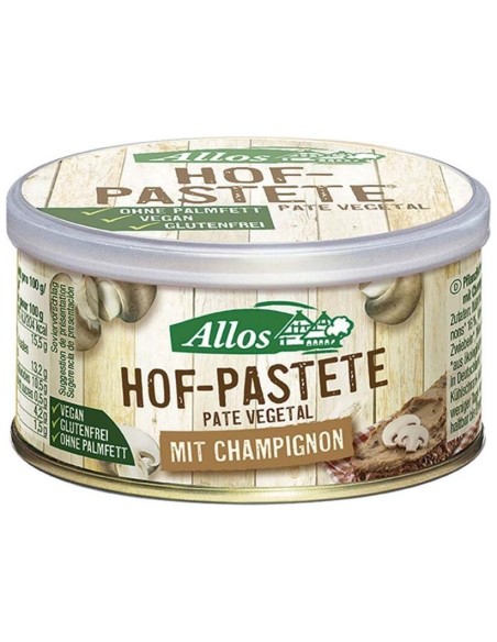 Pate Vegetal Con Champiñones 125Gr. Bio Vegan