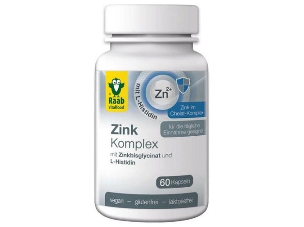Raab Vitalfood Zinc Complex 500Mg 60Caps