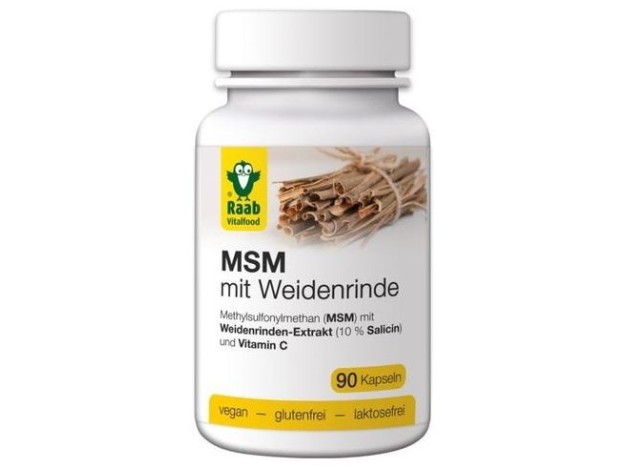 Raab Vitalfood Msm Con Corteza De Sauce 630Mg...