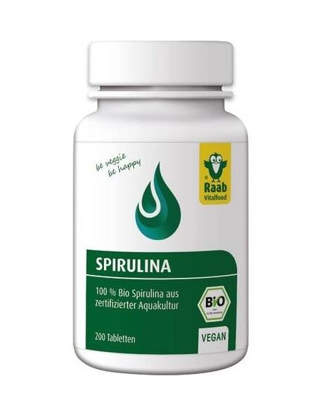 Raab Vitalfood Alga Spirulina Bio 200Comp